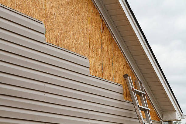 Professional Siding Contractor technician working in Salisbury, NC
